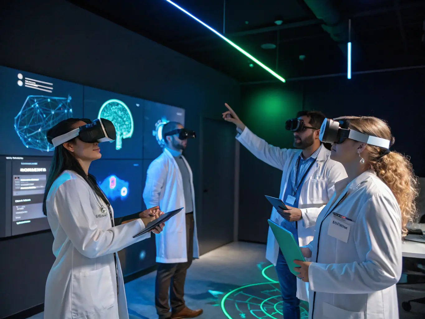 A diverse group of healthcare professionals participating in a SterileOps training session, focusing on advanced sterilization techniques and equipment handling, set in a modern, well-equipped training facility.